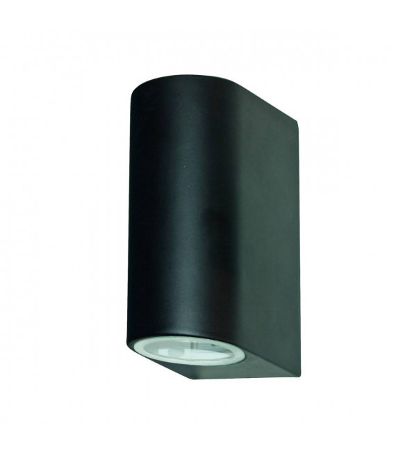 Applique da giardino Led Outdoor Vetro Alluminio 2 lampadine 14cm