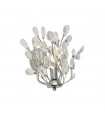 Design wall light Bouquet 1 bulb Glass, mild steel Chrome, Clear