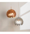 Suspension Artichoke Aluminium Argent métallique 1 ampoule 35,5cm