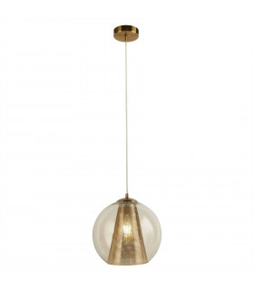 Conio 1-light pendant Steel Satin brass