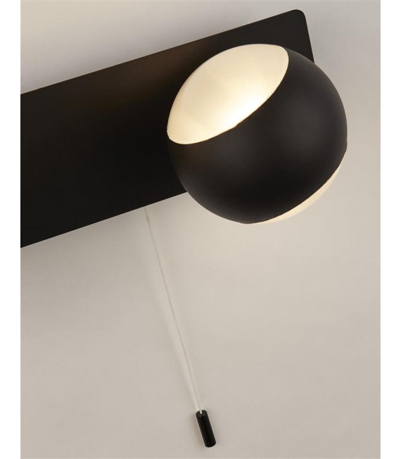 Flare 3-Light Vanity Light Acero dulce blanco, ópalo blanco, negro