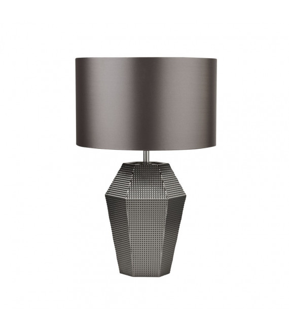 Table lamp Table Smoked chrome glass 1 bulb 49cm