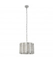 Alexandra pendant Mild steel Satin silver 5 bulbs 29cm