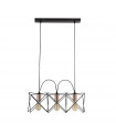 Anthea pendant Mild steel Matt black 3 bulbs 21cm