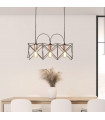 Anthea pendant Mild steel Matt black 3 bulbs 21cm