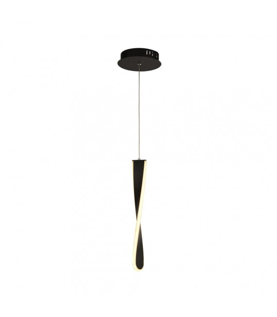 Suspension design Paddle Acier doux Noir mat 1 ampoule 39cm