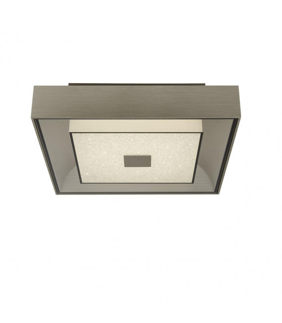 Deckenleuchte Rhea Glas, Aluminium, Baustahl Silber, Klar, Silber gebürstet, gefrostet 1 Glühbirne 9,5cm