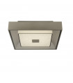 Ceiling light Rhea Glass, aluminium, mild steel Silver, Clear, brushed silver, frosted 1 bulb 9.5cm