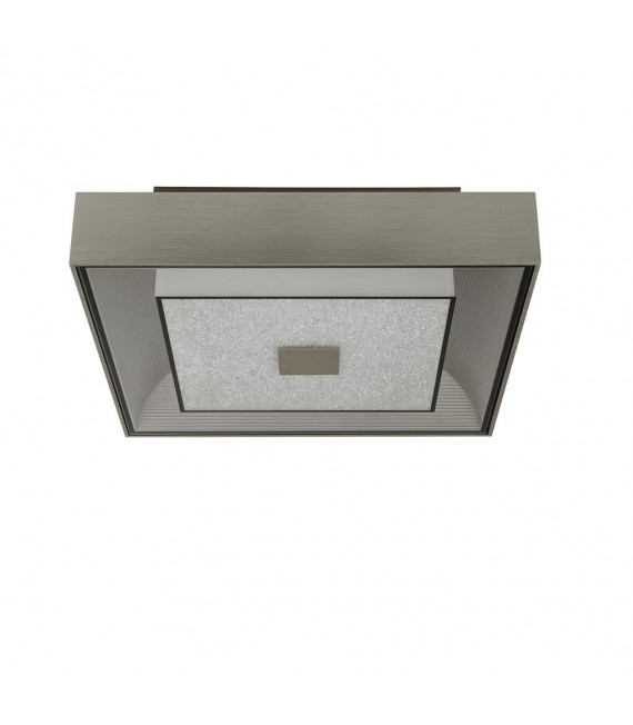 Deckenleuchte Rhea Glas, Aluminium, Baustahl Silber, Klar, Silber gebürstet, gefrostet 1 Glühbirne 9,5cm