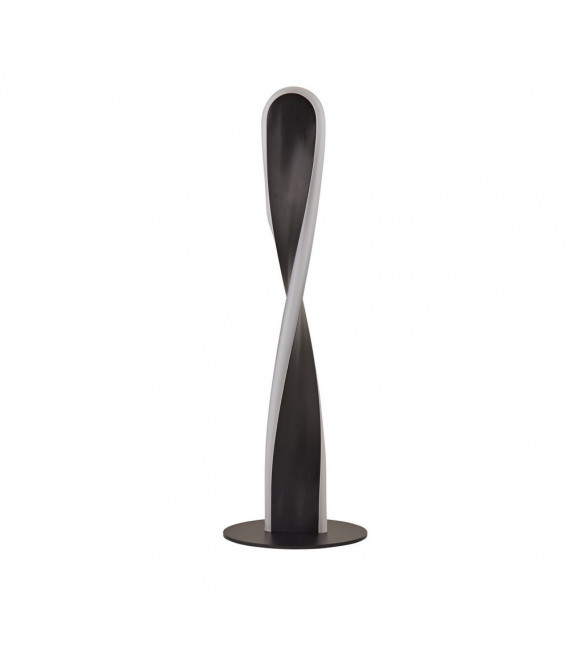 Lámpara LED integrada Paddle Aluminio Negro mate 1 bombilla 35,5cm
