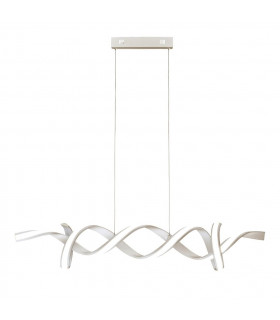 Plafoniera LED integrata con musica Acrilico, alluminio, acciaio dolce Argento, bianco 23 Cm
