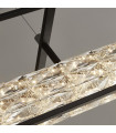 Suspension Elevator Verre,acier inoxydable,acier doux Chrome,Noir mat,Transparent 26 Cm
