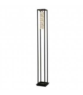 Lampada per ascensore di design Vetro, acciaio inossidabile, acciaio dolce cromato, nero opaco, trasparente