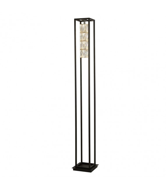 Lámpara elevadora de diseño Vidrio, acero inoxidable, acero dulce Cromo, Negro mate, Transparente