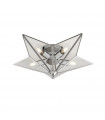 Ceiling light Star Mild steel Chrome 5 bulbs 18cm