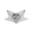 Plafonnier Star Acier doux Chrome 5 ampoules 18cm