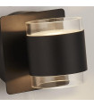 Bathroom wall light Tumbler Acrylic, plastic, mild steel Silver, White opal, Matte black, Transparent