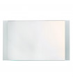 LED bathroom mirror Bathroom 2 bulbs Aluminum, plastic, mirror, white mild steel, mirror, frosted
