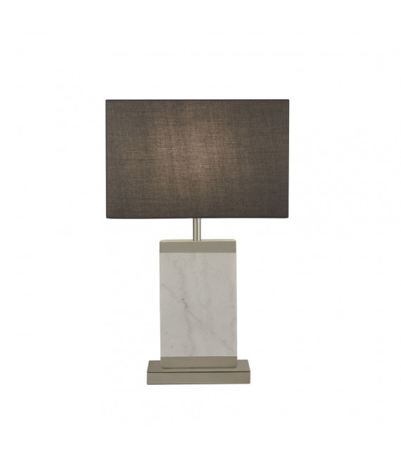 Lampe de table Table Acier doux Nickel satiné 1 ampoule 55cm