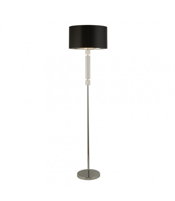 Lámpara de pie Cromo Cristal 1 bombilla 158,5cm