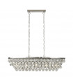 Suspension Michelle Acier doux Chrome 5 ampoules 21,5cm