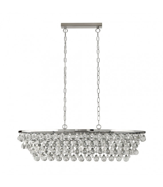 Suspension Michelle Acier doux Chrome 5 ampoules 21,5cm