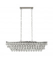 Suspension Michelle Acier doux Chrome 5 ampoules 21,5cm