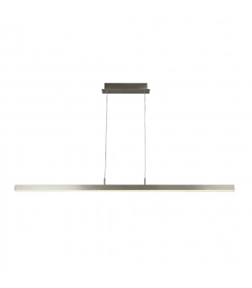 Suspensión Tribeca Aluminio, acero dulce Plata satinada, blanca 7 Cm