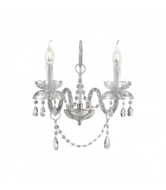 Lampada da parete Amaro Chrome 2 lampadine 41cm