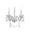 Amaro Chrome wall light 2 bulbs 41cm