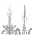 Amaro Chrome wall light 2 bulbs 41cm