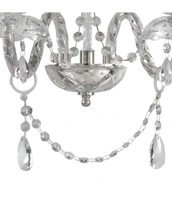 Amaro Chrome wall light 2 bulbs 41cm