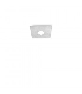 Faretto da incasso quadrato bianco 1 lampadina 3cm