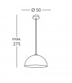 Cult Corten pendant lamp 1 bulb 20cm