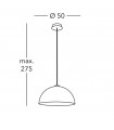 Cult Corten wall light 1 bulb 20cm