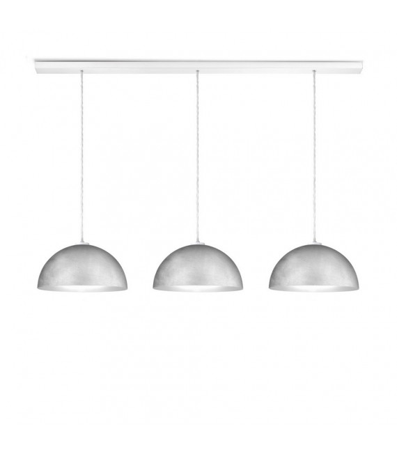 Cult pendant light matt white 3 bulbs 250cm