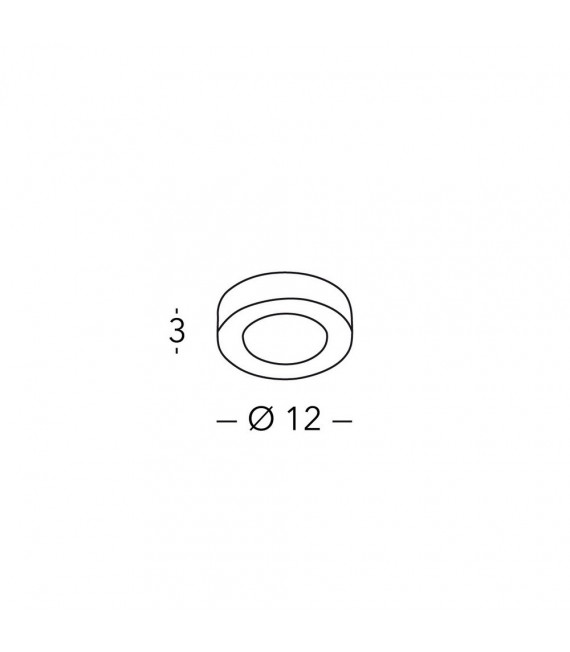 Spot Downlight Click Silver 1 bulb 3cm