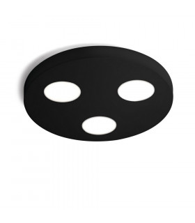Spot Downlight Click Nero 3 lampadine 3cm