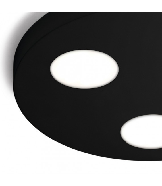 Spot Downlight Click Nero 3 lampadine 3cm