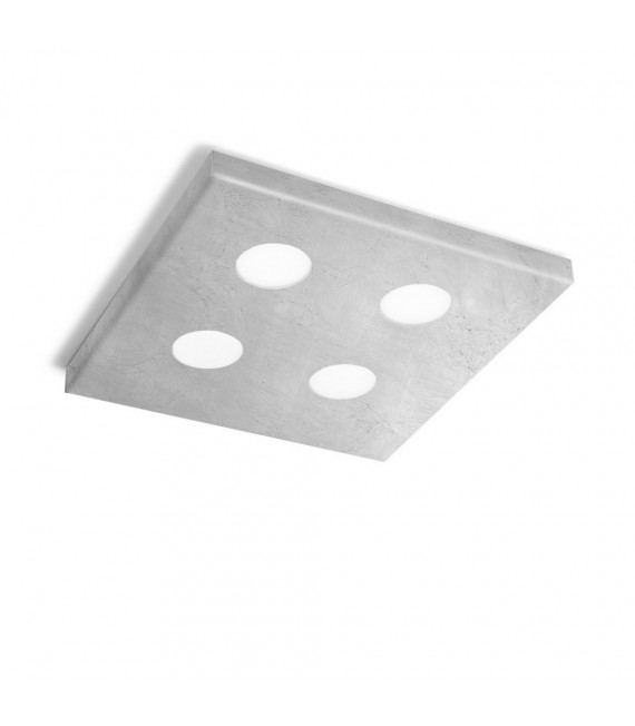 Foco Downlight Click Plata 4 bombillas 3cm