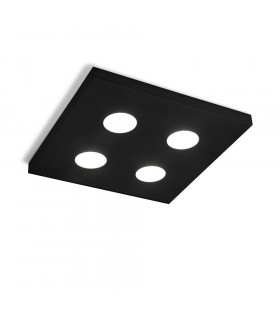 Spot Downlight Fare clic su 4 lampadine Nero