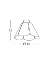 Spot Downlight Bloom Silver 1 bulb 12cm