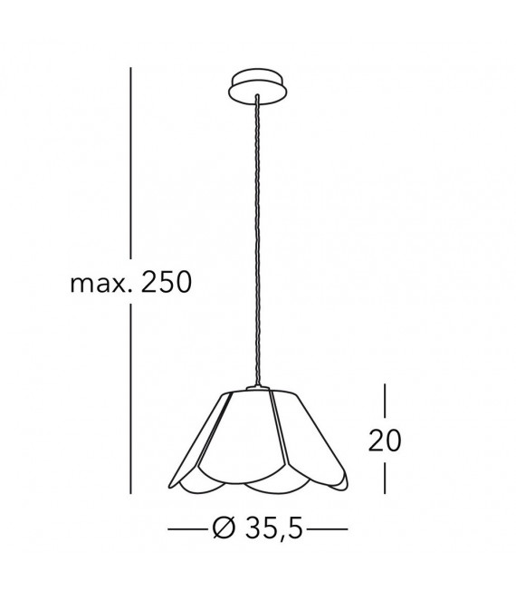 Suspension Bloom 1 ampoule 150cm