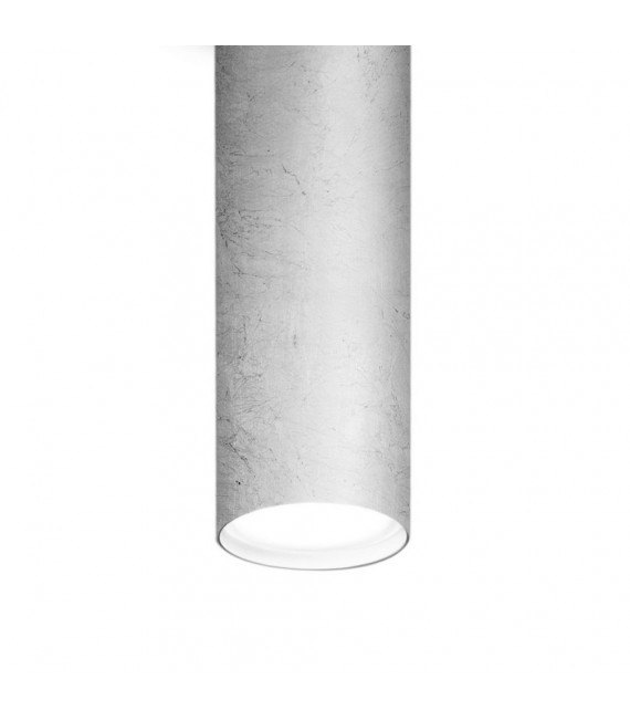 Spot Downlight Tubo Argento 1 lampadina 23,5 cm