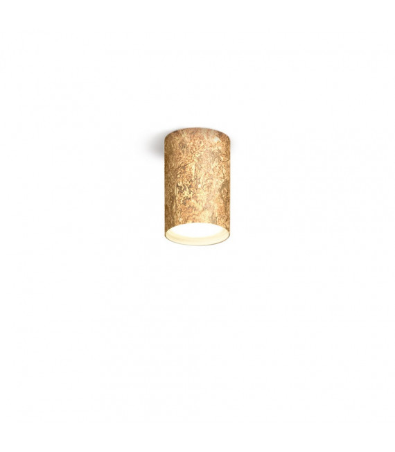 Tubo Downlight Spot con baño de oro de 24 kilates Oro 1 bombilla 1cm