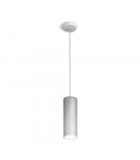 Silver Tube Designer-Pendelleuchte 1-flammig 23,5cm