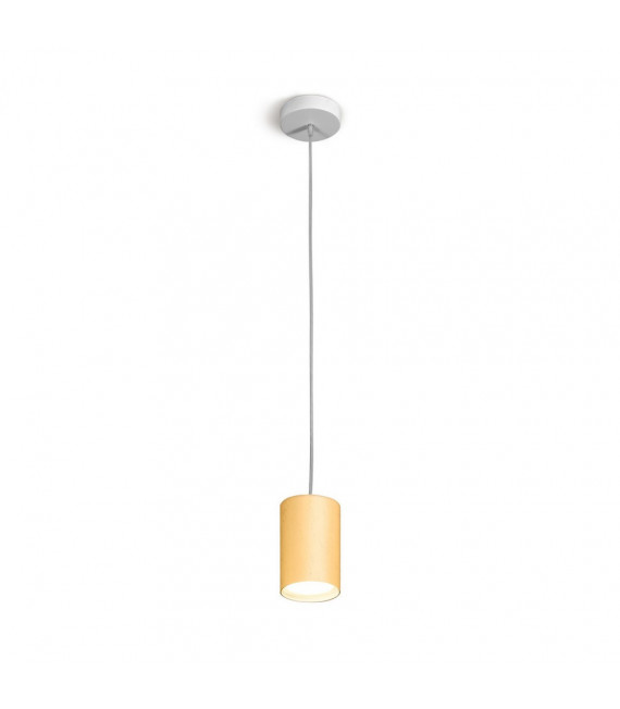 Design suspension Tube 24 carats gold plated Gold 1 bulb 1cm