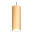 Gold Tube designer pendant light 1 bulb 23.5cm