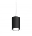 Black Tube designer pendant lamp 1 bulb 1cm