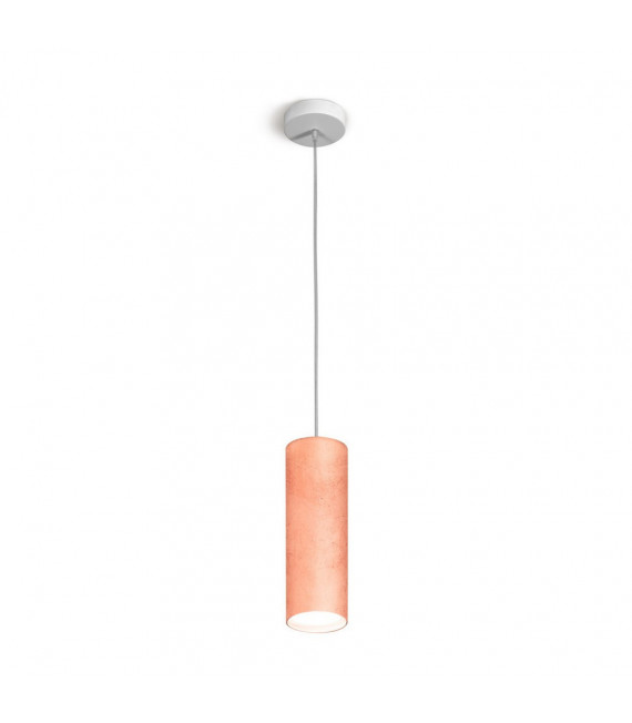 Lámpara colgante diseño Copper Tube 1 bombilla 23,5cm